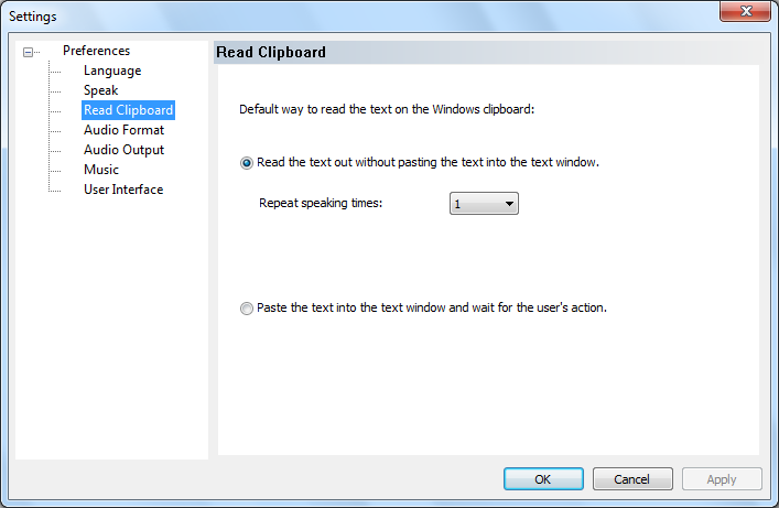 read-clipboard setting dialog