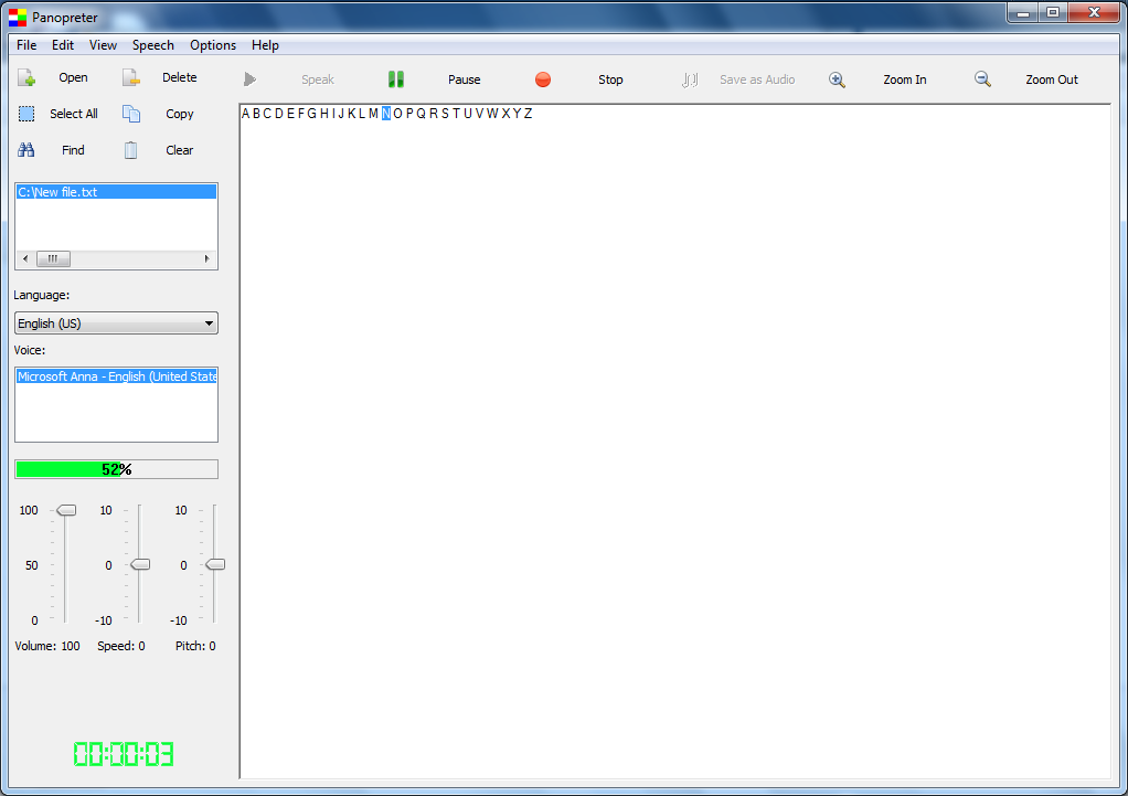 Screen reader Panopreter screenshot read batch files