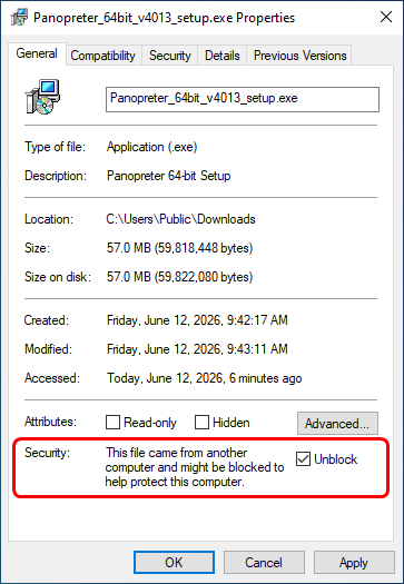 Windows Defender SmartScreen Warning
